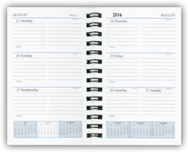 spiral bound 2016 mini calendar refill