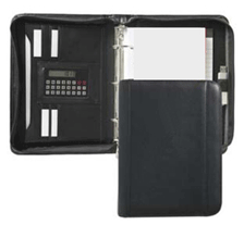 Top Grain Zippered Leather Binders